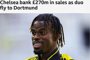 BBC：切尔西今夏收入2.734亿镑&amp;支出2.77亿镑，欧足联要求盈利